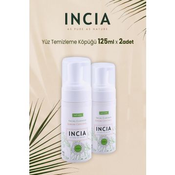 Incia Doğal İpeksi 2 X 125 ml Yağlı Ciltler İçin Yüz Temizleme Köpüğü