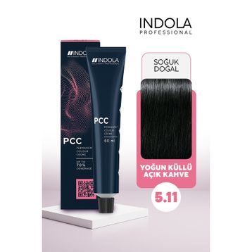 İndola Fessional Hair Dye Profesyonel 5.11 Yoğun Küllü Açık Kahve Saç Boyası