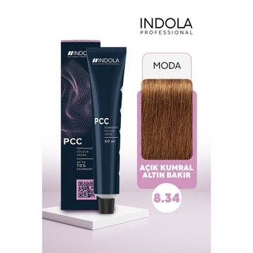 İndola Fessional Hair Dye Profesyonel 8.34 Açık Kumral Altın Bakır Saç Boyası