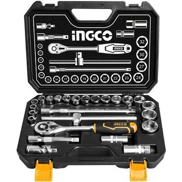 İngco HKTS12251 Endüstriyel 1/2 inç 25 Parça Lokma Seti