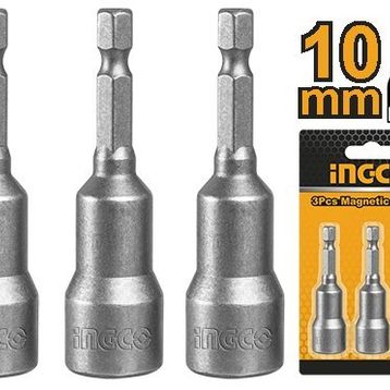 İngco ING-AMN1031 10 mm 3'lü Manyetik Somun Adaptörü Seti