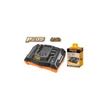 İngco ING-FCLI2003 20V 4.0 Ah Hızlı Akıllı Şarj Cihazı
