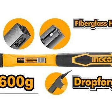 İngco ING-HRH60028 600 gr Fiberglass Saplı Çatı Çekiç