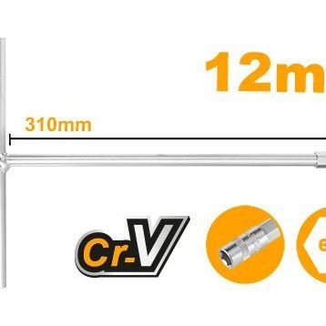 İngco ING-HTSW1208 Endüstriyel T-Saplı 12 mm Lokma Anahtarı