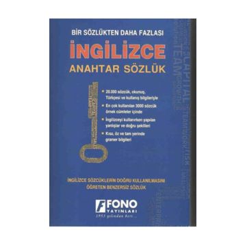 İngilizce Anahtar Sözlük - Ali Bayram Birsen Çankaya