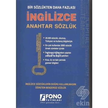 İngilizce Anahtar Sözlük - Ali Bayram Birsen Çankaya