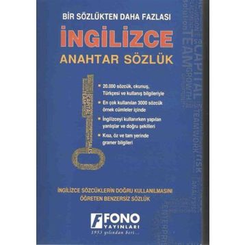 İngilizce Anahtar Sözlük - Ali Bayram Birsen Çankaya