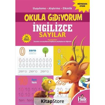 İngilizce Sayılar-Okula Gidiyorum-Kolektif
