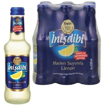 İnişdibi Limon 200 ml Maden Suyu (24 adet)