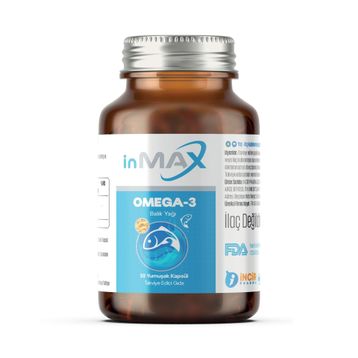 İnMax Omega 3 Balık Yağı 30 Kapsül