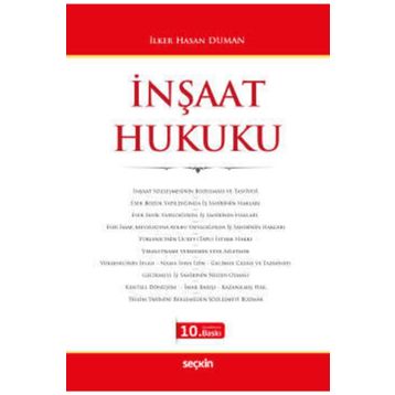 İNŞAAT HUKUKU - İLKER HASAN DUMAN