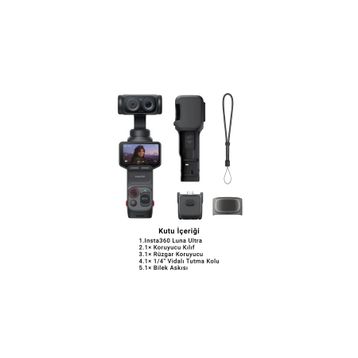 Insta360 Luna Ultra Siyah Gimbal - Standart Combo