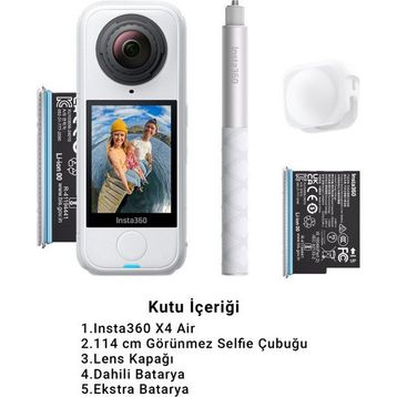 Insta360 X4 Air Beyaz Aksiyon Kamera + Starter Kit