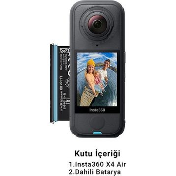 Insta360 X4 Air Siyah Aksiyon Kamera + Essential Kit