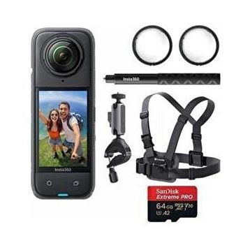 Insta360 X4 Aksiyon Kamera + Bisiklet Kiti