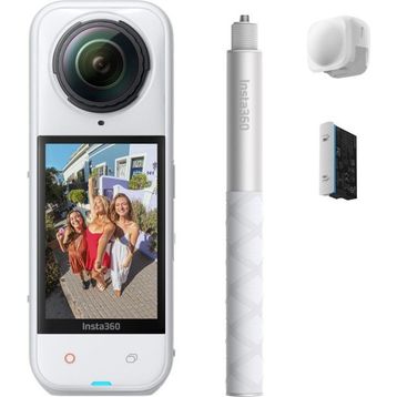 Insta360 X5 Beyaz Aksiyon Kamera - Starter Kit