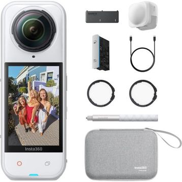 Insta360 X5 Beyaz Aksiyon Kamerası - Kit