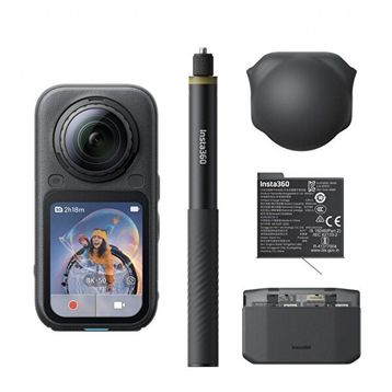 Insta360 X6 Siyah Aksiyon Kamera - Essential Kit