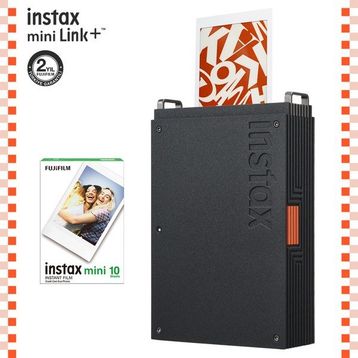 Instax Mini Link Plus Siyah Akıllı Fotoğraf Yazıcısı + 10'lu Film