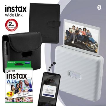 Instax Wide Link 1 Beyaz Akıllı Telefon Yazıcısı ve Hediye Seti