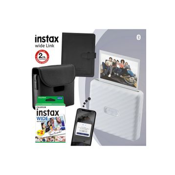 Instax Wide Link 1 Beyaz Akıllı Telefon Yazıcısı ve Hediye Seti