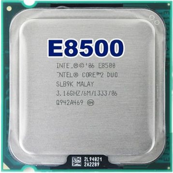 Intel Core 2 Duo E8500 3.16 GHz Çift Çekirdekli 775Pin İşlemci