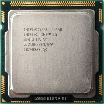 Intel Core i5-650 3.20 GHz Çift Çekirdekli İşlemci