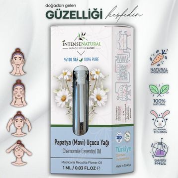 Intense Natural Papatya Mavi 1 ml Uçucu Yağı