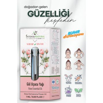 Intense Natural Saf Gül 1 ml Uçucu Yağı