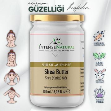 Intense Natural Shea Butter Soğuk Sıkım 100 ml Doğal Karite Yağı
