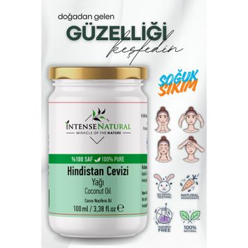 Intense Natural Soğuk Sıkım 100 ml Hindistan Cevizi Yağı