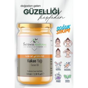 Intense Natural Soğuk Sıkım 100 ml Kakao Çekirdeği Yağı