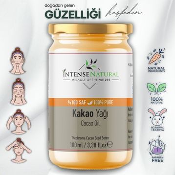 Intense Natural Soğuk Sıkım 100 ml Kakao Çekirdeği Yağı