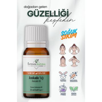Intense Natural Soğuk Sıkım 20 ml Avokado Yağı