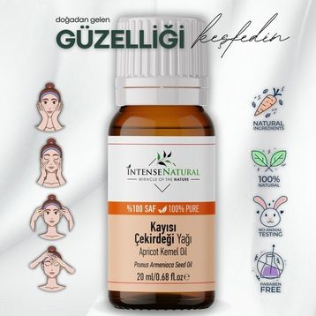 Intense Natural Soğuk Sıkım 20 ml Kayısı Çekirdeği Yağı