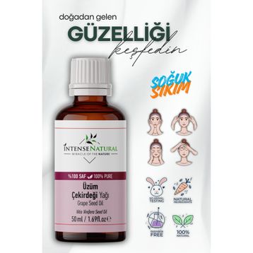 Intense Natural Soğuk Sıkım 50 ml Üzüm Çekirdeği Yağı
