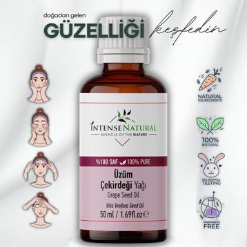 Intense Natural Soğuk Sıkım 50 ml Üzüm Çekirdeği Yağı