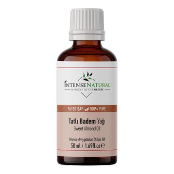 Intense Natural Sweet Almond Oil Tatlı 50 ml Soğuk Sıkım Badem Yağı