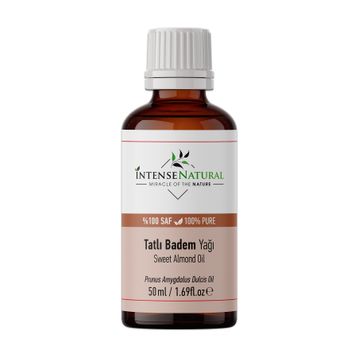 Intense Natural Sweet Almond Oil Tatlı 50 ml Soğuk Sıkım Badem Yağı