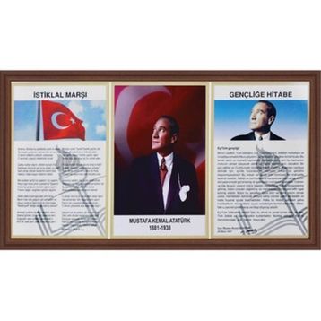 İnter INT-750-5L 50 x 100 Lamine Atatürk Çerçevesi