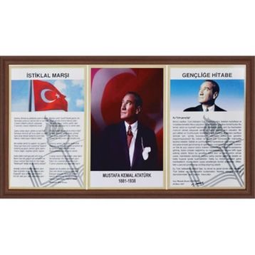 İnter INT-750-5L 50 x 100 Lamine Atatürk Çerçevesi