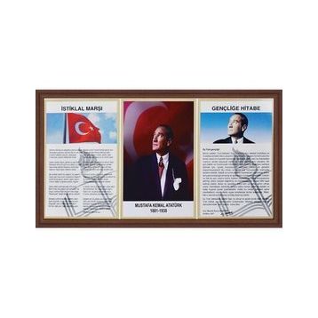 İnter INT-750-5L 50 x 100 Lamine Atatürk Çerçevesi