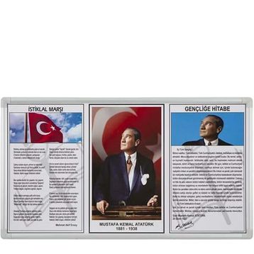 İnter INT-750-5L 50 x 100 Lamine Atatürk Çerçevesi