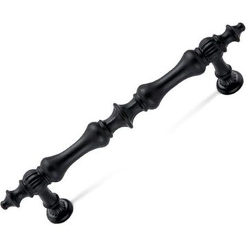 İnterio 224 mm Ada Siyah Modern Lüks Mobilya Dolap Çekmece Kulpları