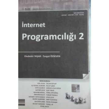 İNTERNET PROGRAMCILIĞI 2 - EBUBEKIR YAŞAR;TURGUT ÖZSEVEN