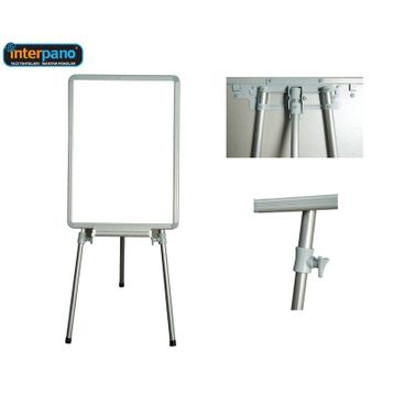 Interpano INT 625 100x140 cm Teleskobik Ayaklı F.Chartlı Beyaz Yazı Tahtası