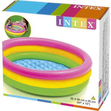 Intex 58924 Sunset 86x25 cm Yuvarlak Şişme Bebek Havuzu