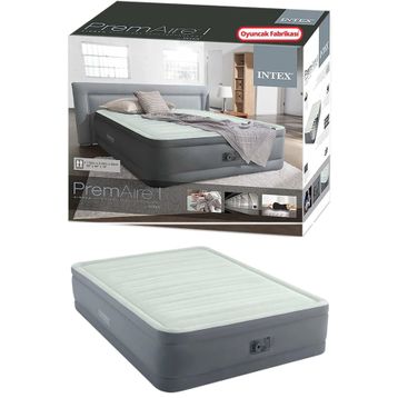 Intex 64906 Çift Kişilik Queen Premaire I Elevated 152x203x46 cm Elektrikli Şişme Yatak