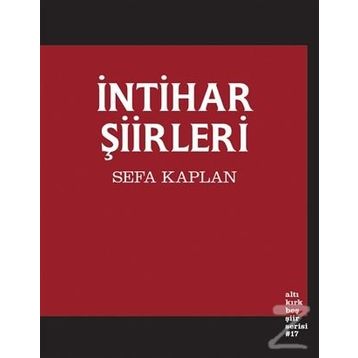 İntihar Şiirleri - Sefa Kaplan