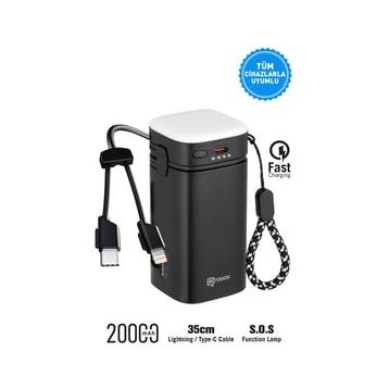 İntouch 20000 mAh 22.5W PD Kamp Lambası LED Lamba Powerbank